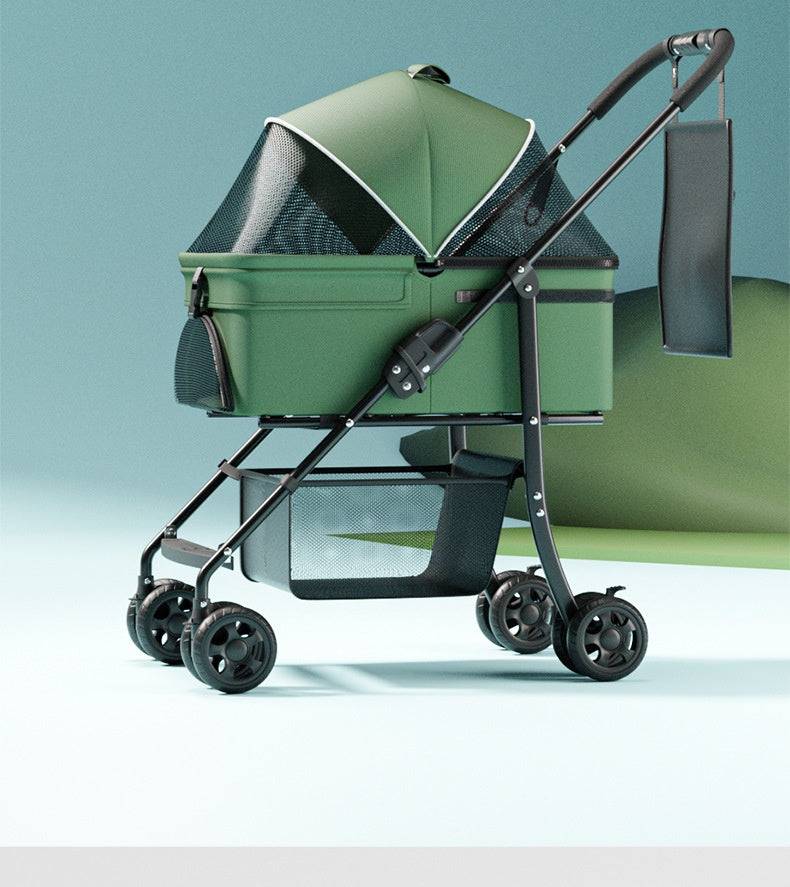 One-click Folding Large Capacity Pet Cart