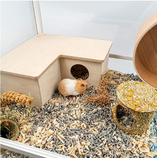 Wooden Hamster Multi-Room House