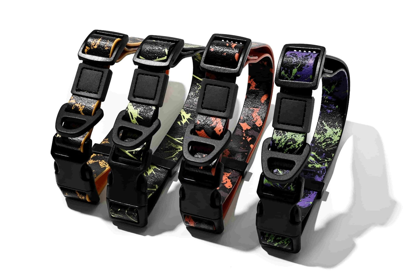 Embossed UV Printed Dog Leash & Collar Set 1.5cm Wide, Waterproof Tear-Resistant Easy To Clean PVC Set, Stylish Patterned Walking Training Gear For Small Dogs