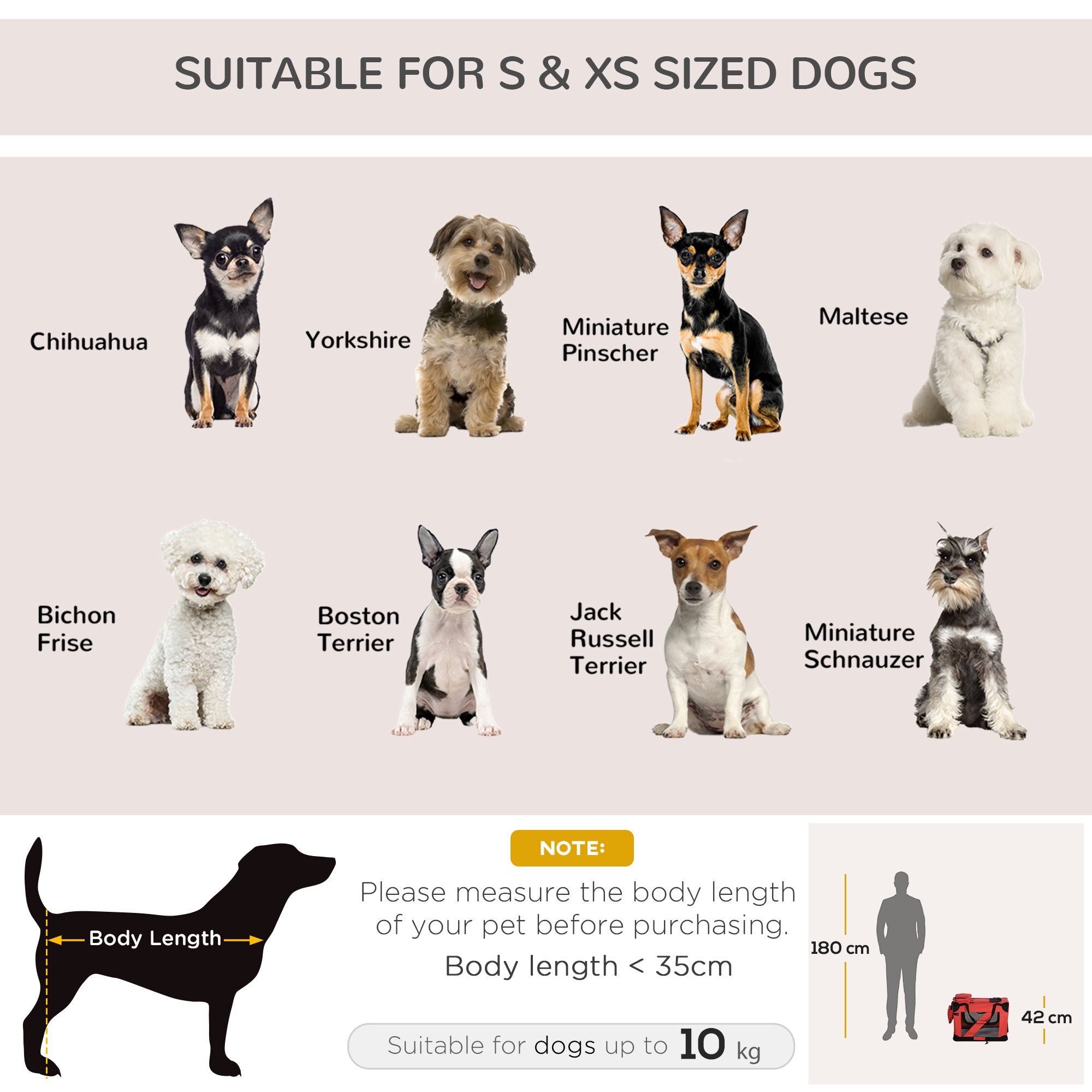 PawHut Foldable Pet Carrier For Small And Miniature Dogs, Portable Cat Carrier Soft Side Pet Travel Crate With Removable Mat, Storage Bags, Breathable Mesh Window 60 X 42 X 42cm - Red