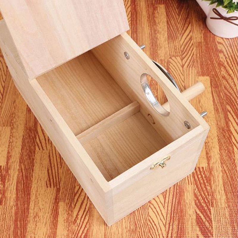 Natural Wooden Birdhouse Handmade Outdoor Nesting Box