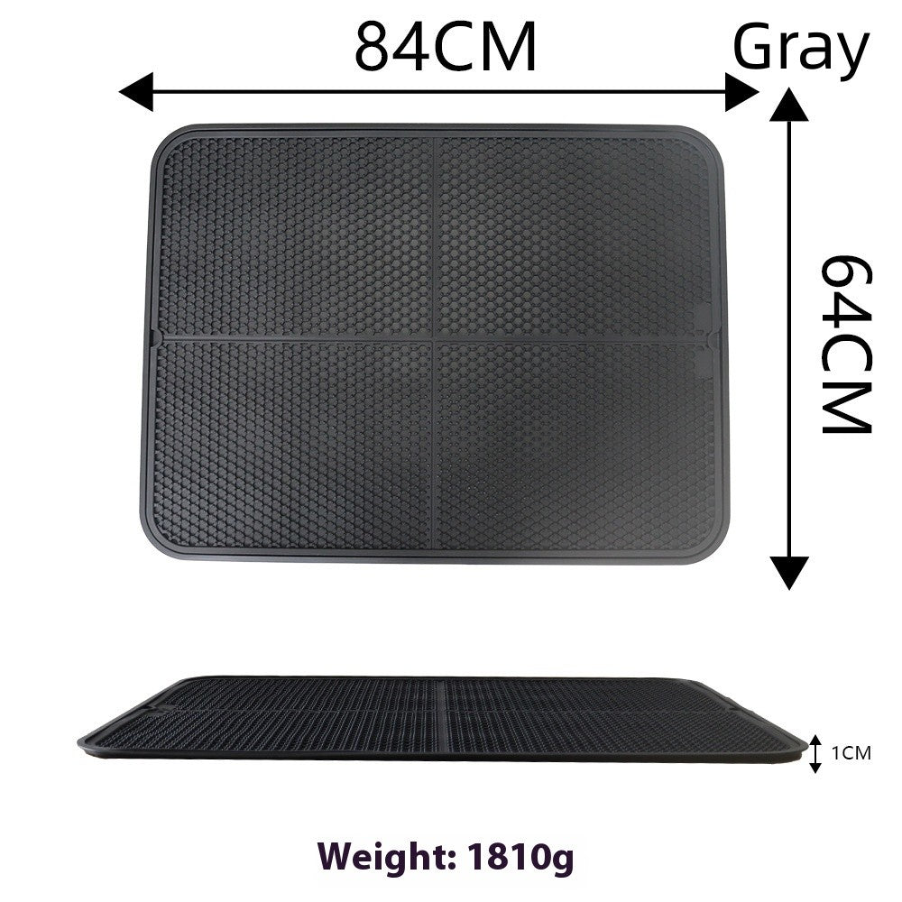 Oversized Double-layer Silicone Pet Cat Litter Mat