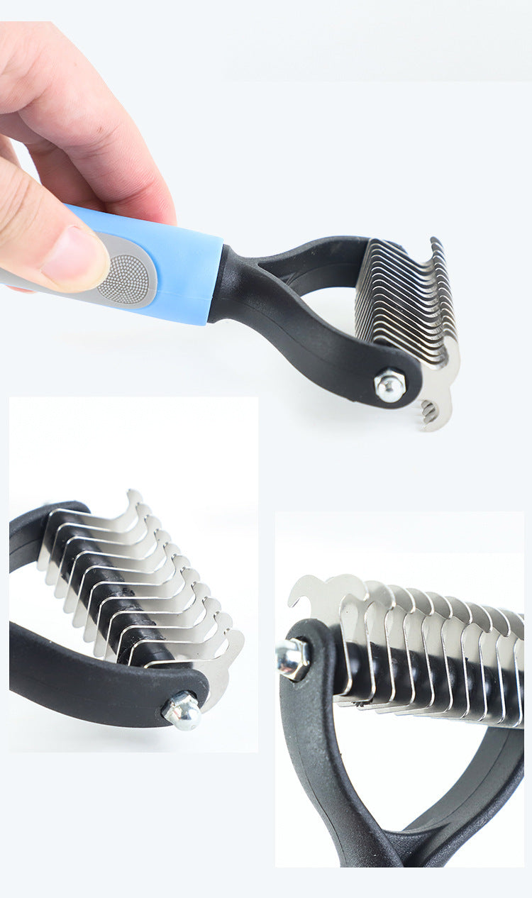 Double-Sided Pet Grooming Brush