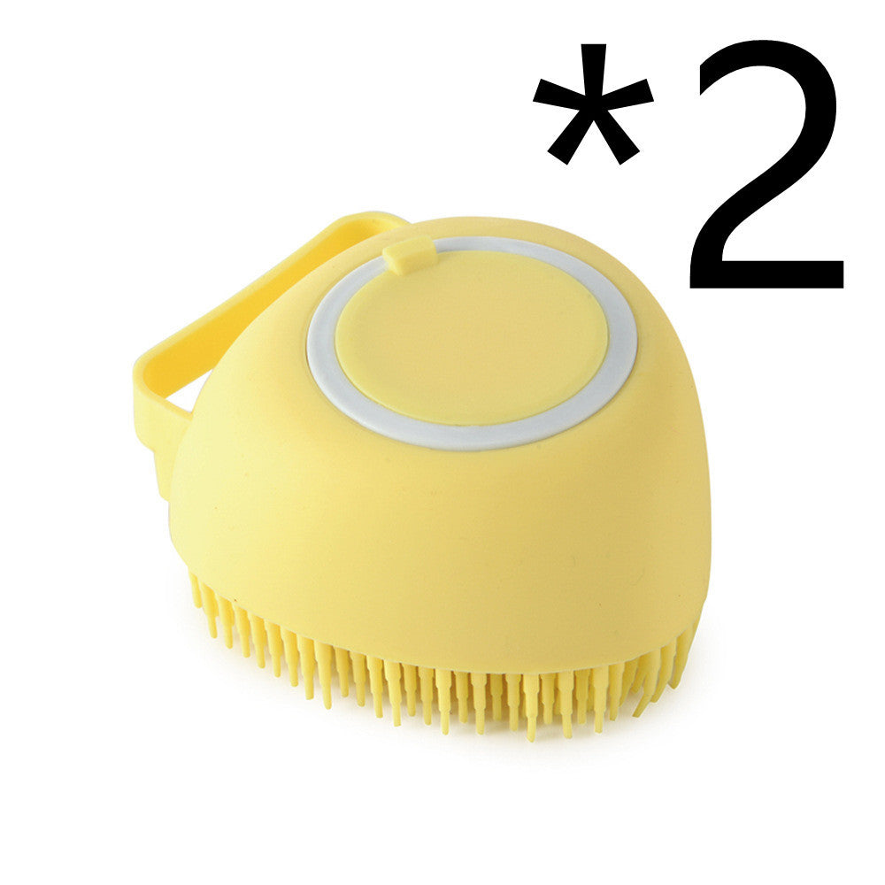 Silicone Bath Brush with Shampoo Dispenser