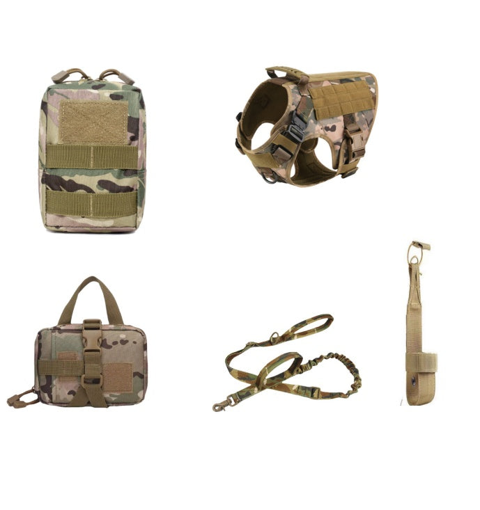 Wild Paws™ Strike-Team Tactical Harness & Bungee Leash Set