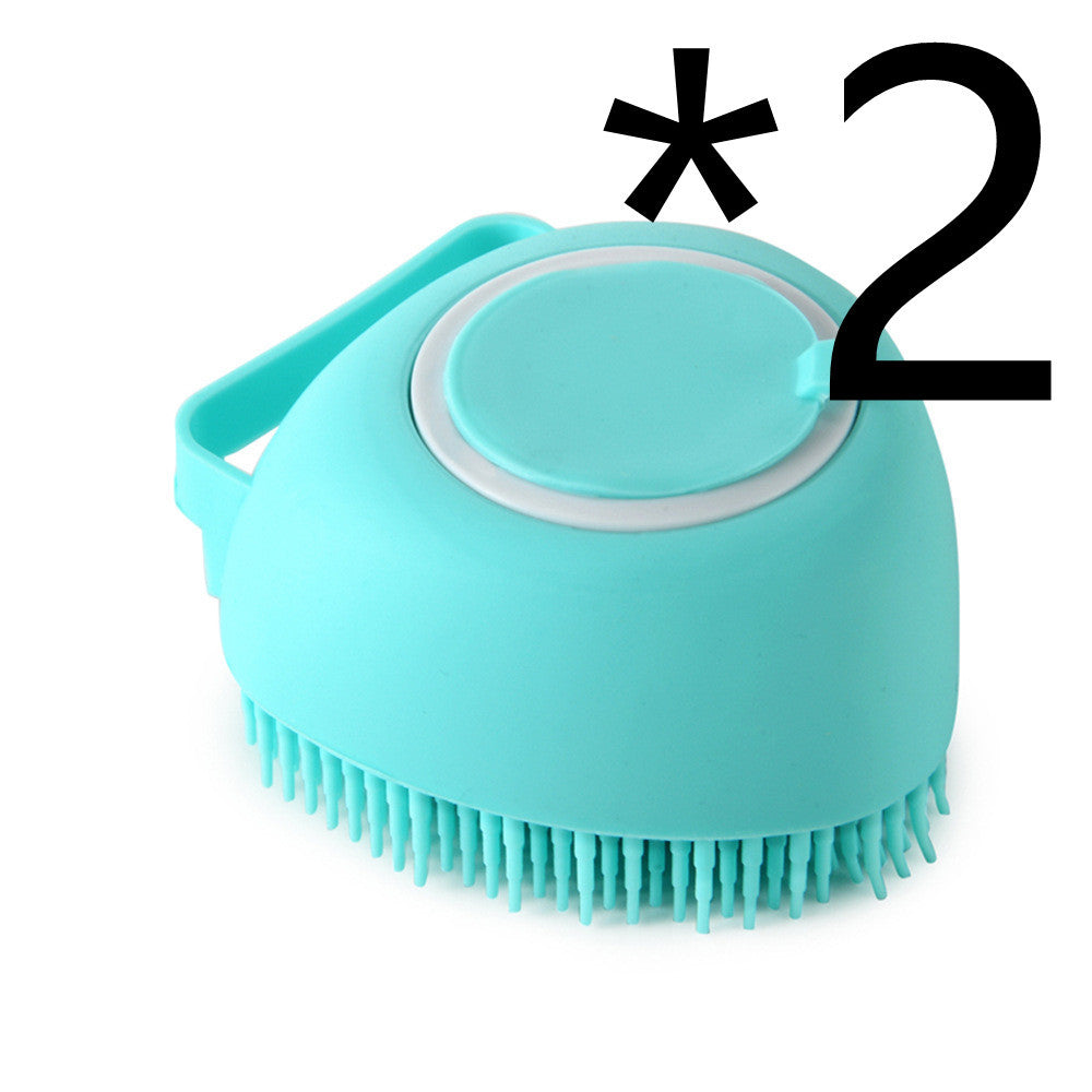 Silicone Bath Brush with Shampoo Dispenser