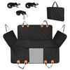 1Pc Dog Car Seat Cover For Back Seat Waterproof Oxford Cloth Seat Cover Hammock Non-Slip Scratchproof Back Seat Extender With Side Flap Mesh Window Storage Bag For Car SUV Truck