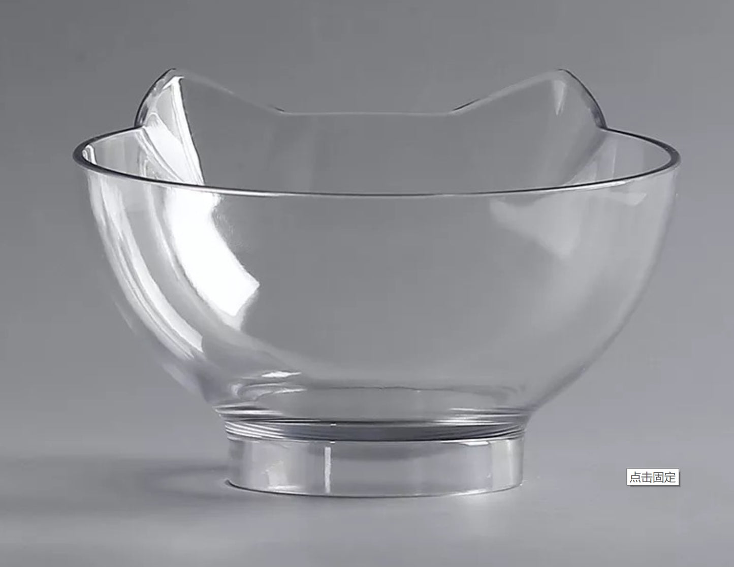 Inclined Transparent Cat Bowl