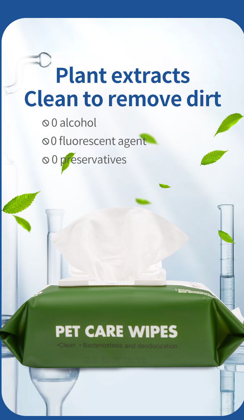 Pet Cat Tear Stain Cleaning Wipes