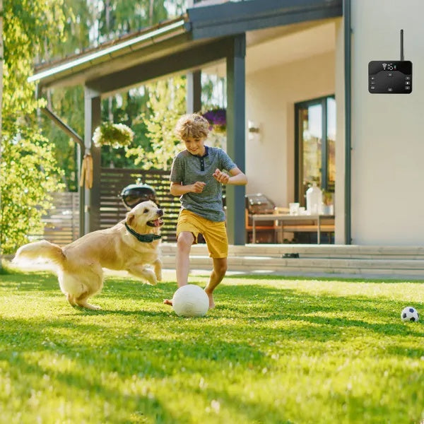 Wireless Electric Dog Fence Waterproof Pet Shock Boundary Containment System Electric Training Collar For Small Medium Large Dogs