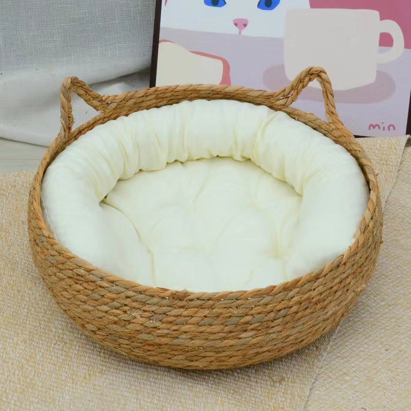 Pu Cao Teng Woven Pet Cat Nest