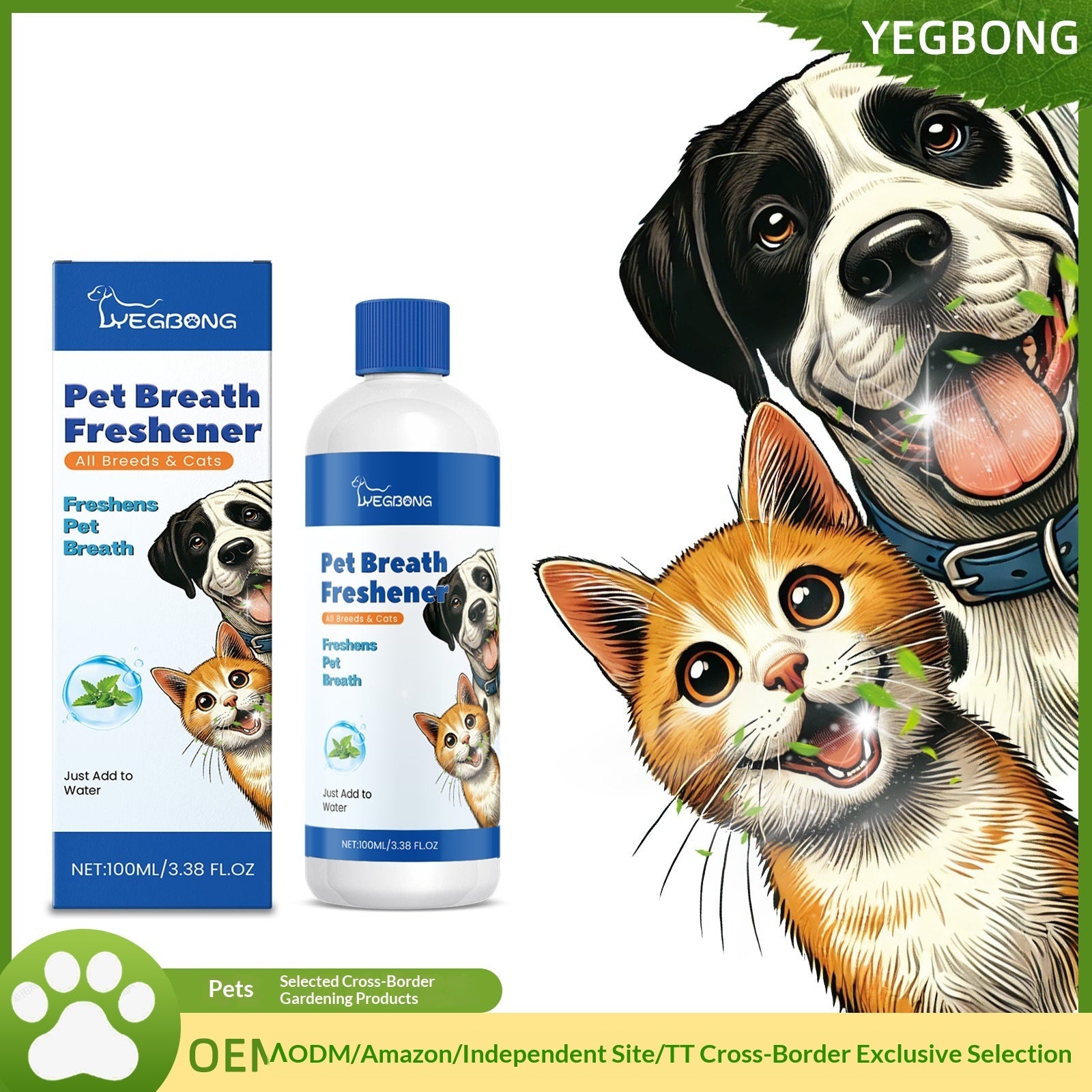 Pet Breath Freshener With Gentle, Refreshing Ingredients For Oral Health