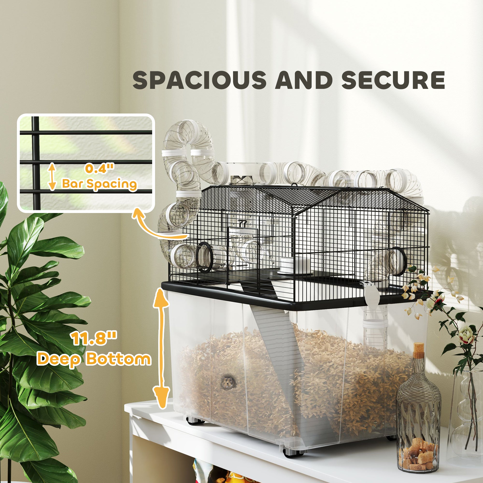 2 Tier Hamster Cage with 12" Deep Tray