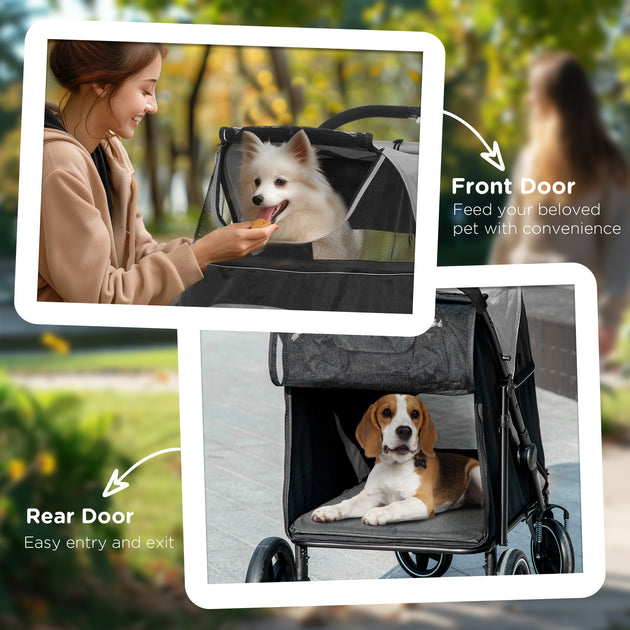 Dog Stroller for Large Medium Small Dogs up to 66 Lbs. 23.5