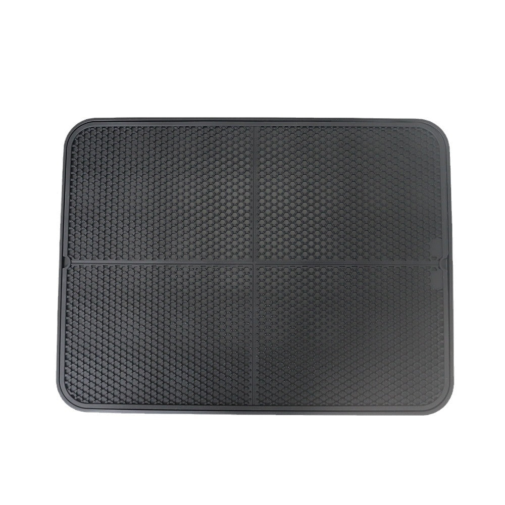 Oversized Double-layer Silicone Pet Cat Litter Mat