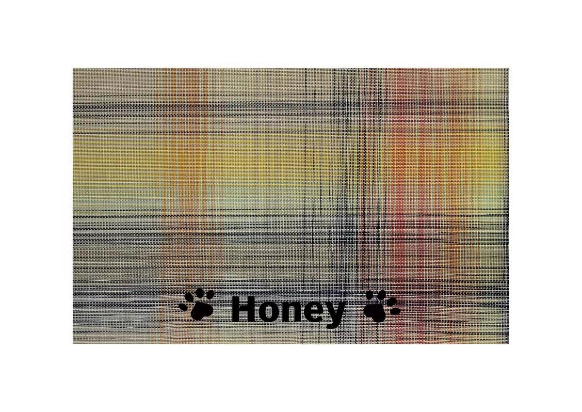 Printable Name Cat Dog Universal Pvc Placemat Pet