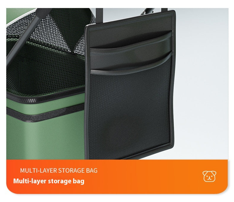 One-click Folding Large Capacity Pet Cart