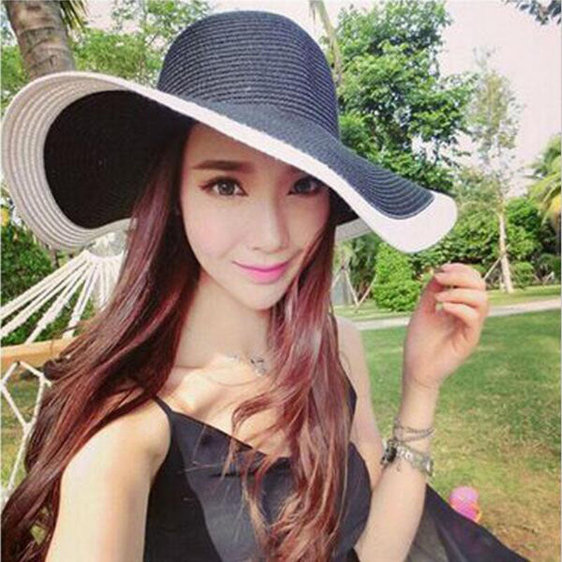 Foldable big brim hat