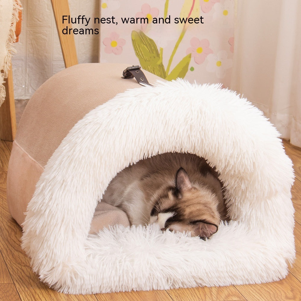 Portable Nest Warm Plush Bed