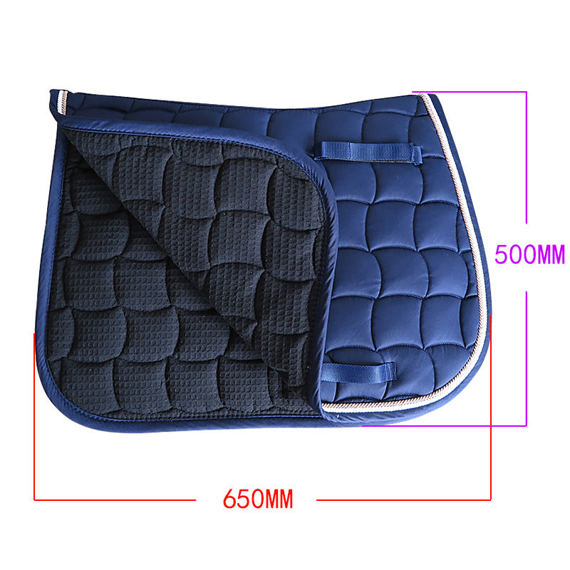 Polyester Cotton Saddle Pad Sweat Pad 300g Cotton Filling, Double Rolling Rope