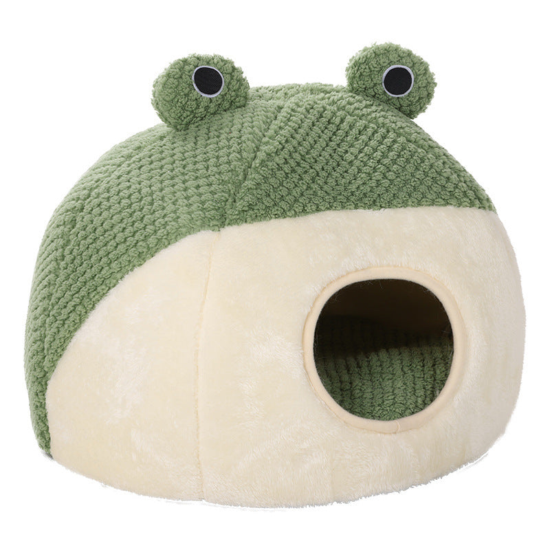 Frog Plush Nest Bed