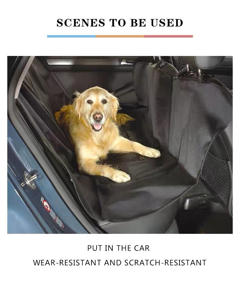 Extra Large Car Cushion, Portable Protective Pad With 4 Handles, Foldable Travel Gadget, Interior Dirt-resistant Mat, Waterproof, Universal For Dogs In The Back Seat.