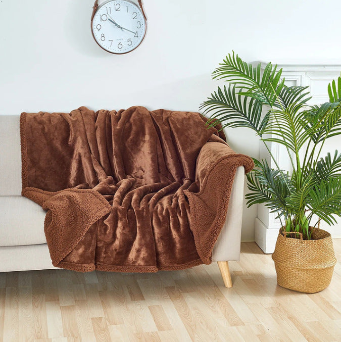 Pet Solid Color Sofa Short Plush Carpet