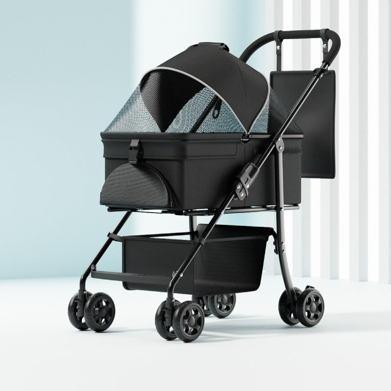 One-click Folding Large Capacity Pet Cart