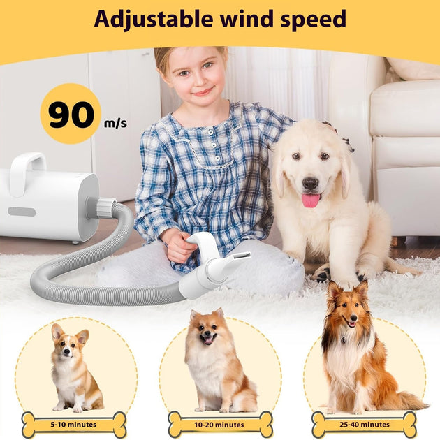 Smart Handle Dog Hair Dryer Negative Ion Pet Hair Dryer