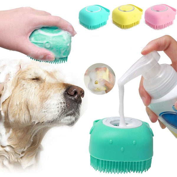 Silicone Bath Brush with Shampoo Dispenser