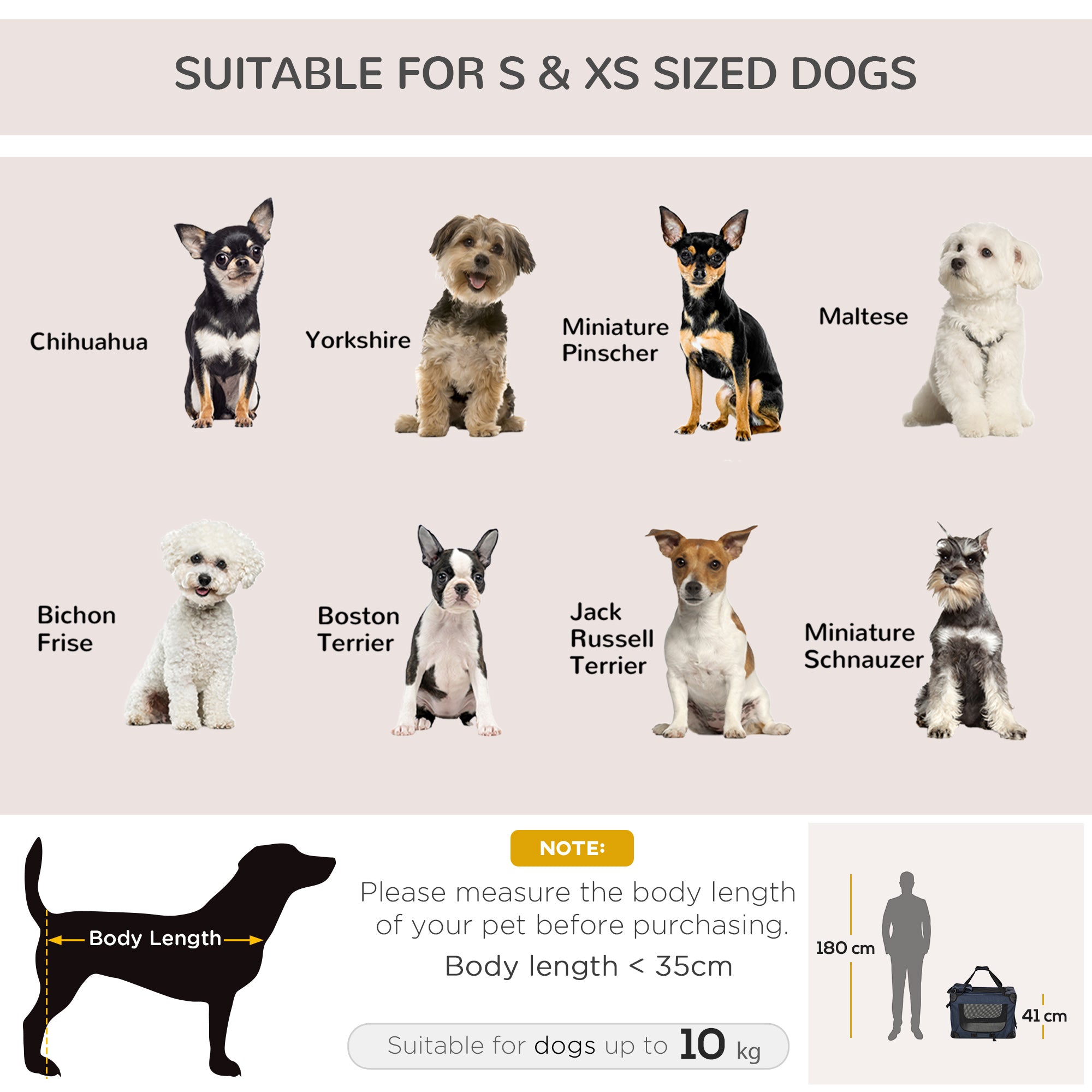 PawHut Foldable Pet Carrier For Small And Miniature Dogs, Portable Cat Carrier Soft Side Pet Travel Crate With Removable Mat, Storage Bags, Breathable Mesh 60 X 41.5 X 41cm - Dark Blue