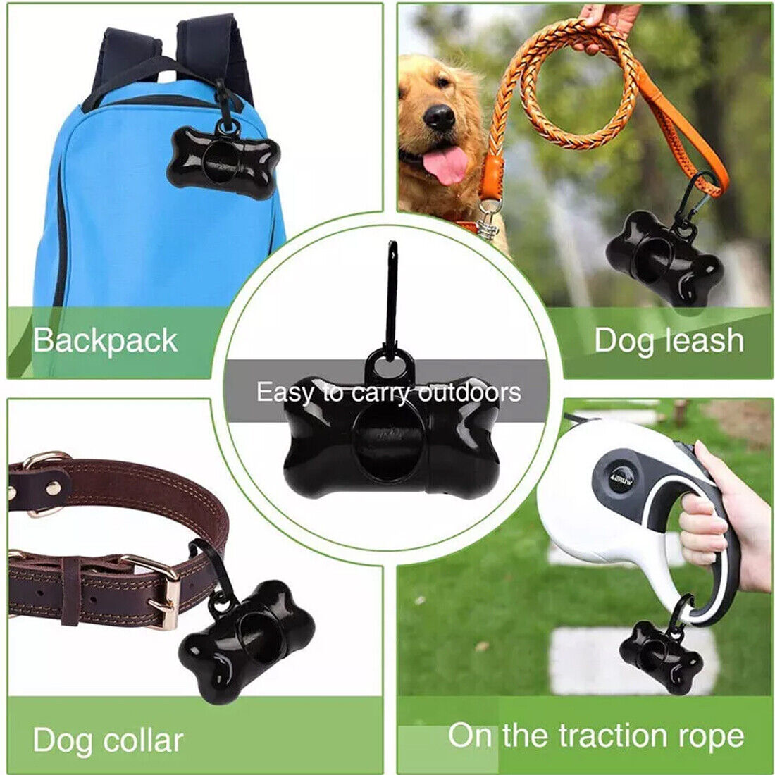 1100x Dog Poo Bags Biodegradable Pet Cat Dog Poop Waste Bags With Dispenser UK NEW
