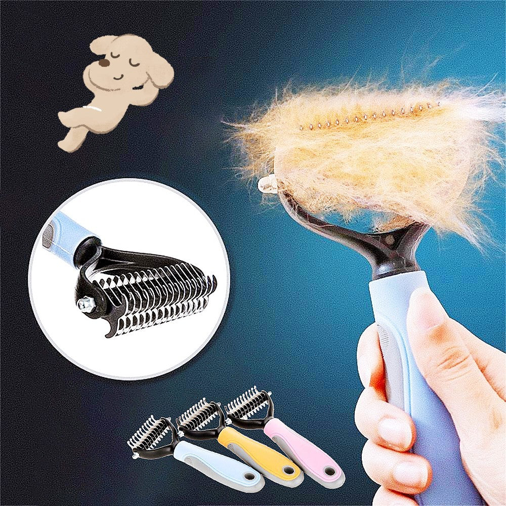 Double-Sided Pet Grooming Brush