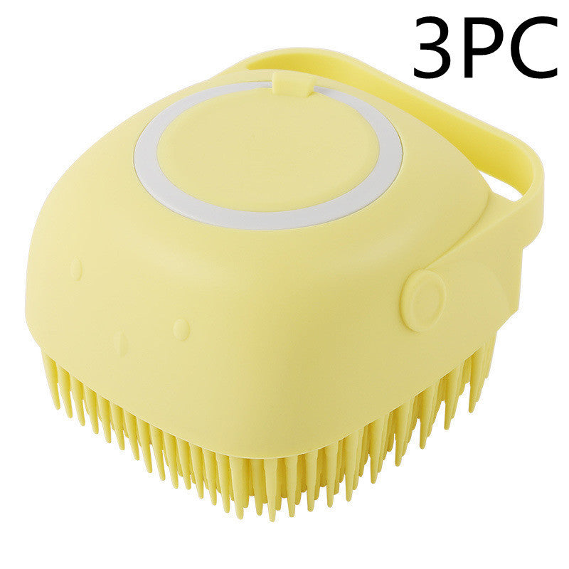 Silicone Bath Brush with Shampoo Dispenser