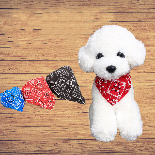 Neck Scarf Bandana Collar Neckerchief Adjustable Pet Dog Puppy Cat Pet Supplies
