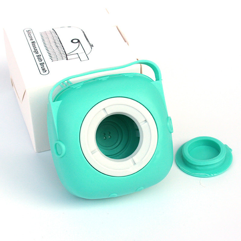 Silicone Bath Brush with Shampoo Dispenser