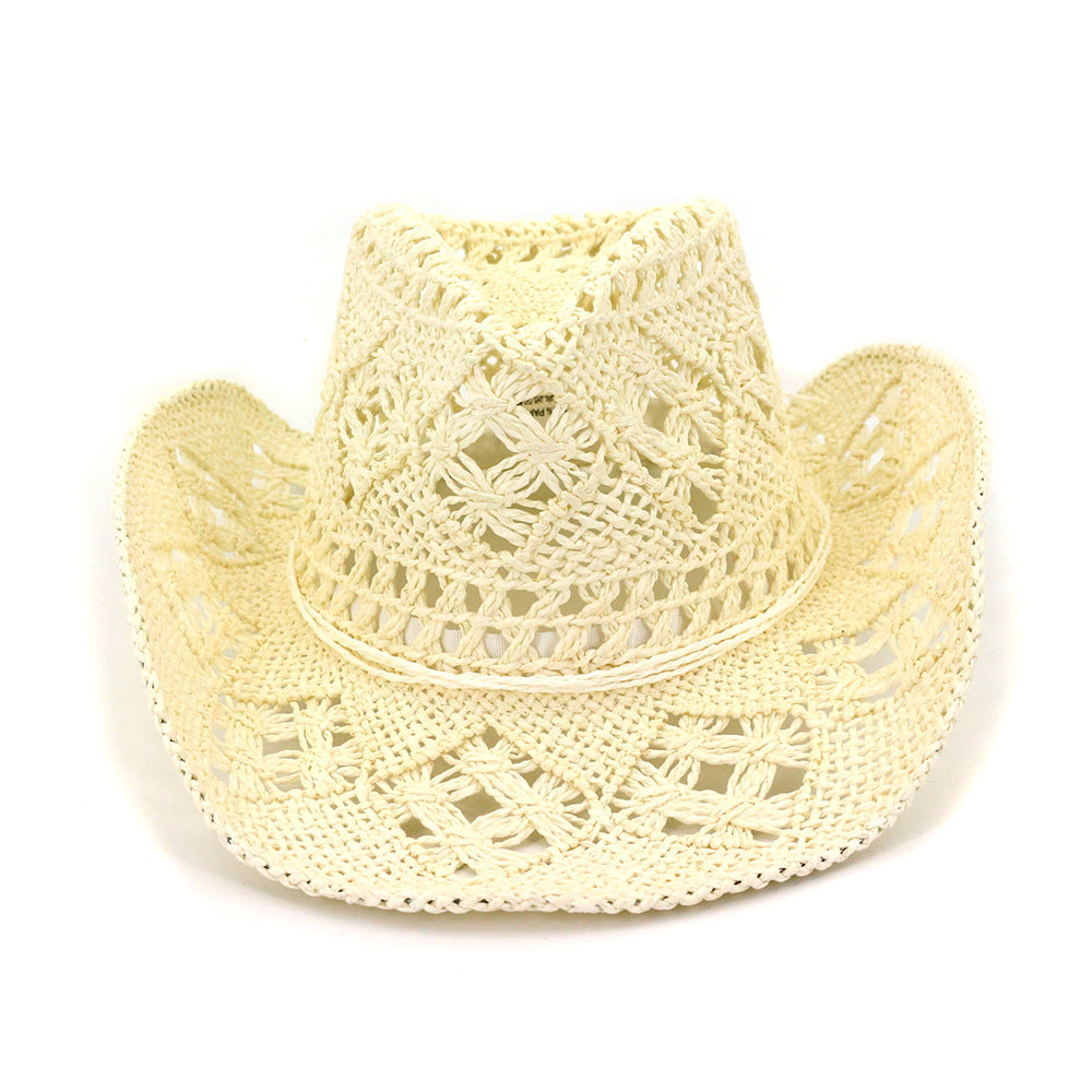 Hat travel sun sun visor western cowboy straw hat
