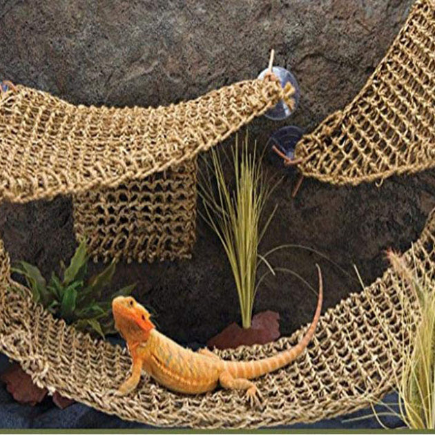 Sea Straw Rope Rectangular Hand-woven Pet Hammock Crawling Mat