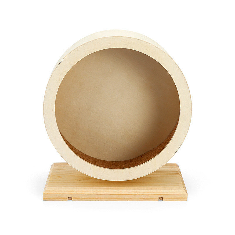 Wooden Hamster Running Wheel