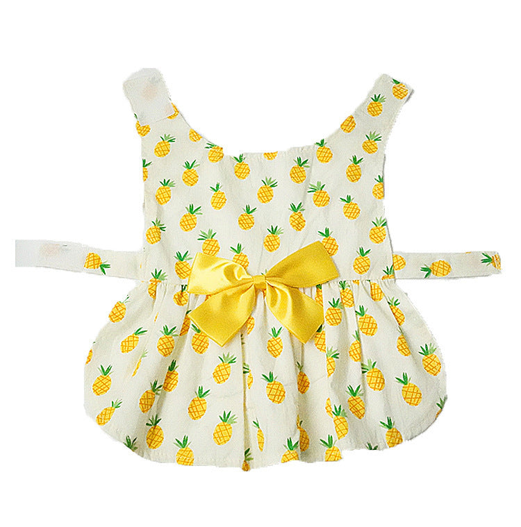 [not suitable] Floral Dress with Bow Skirt