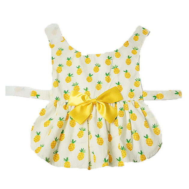 [not suitable] Floral Dress with Bow Skirt