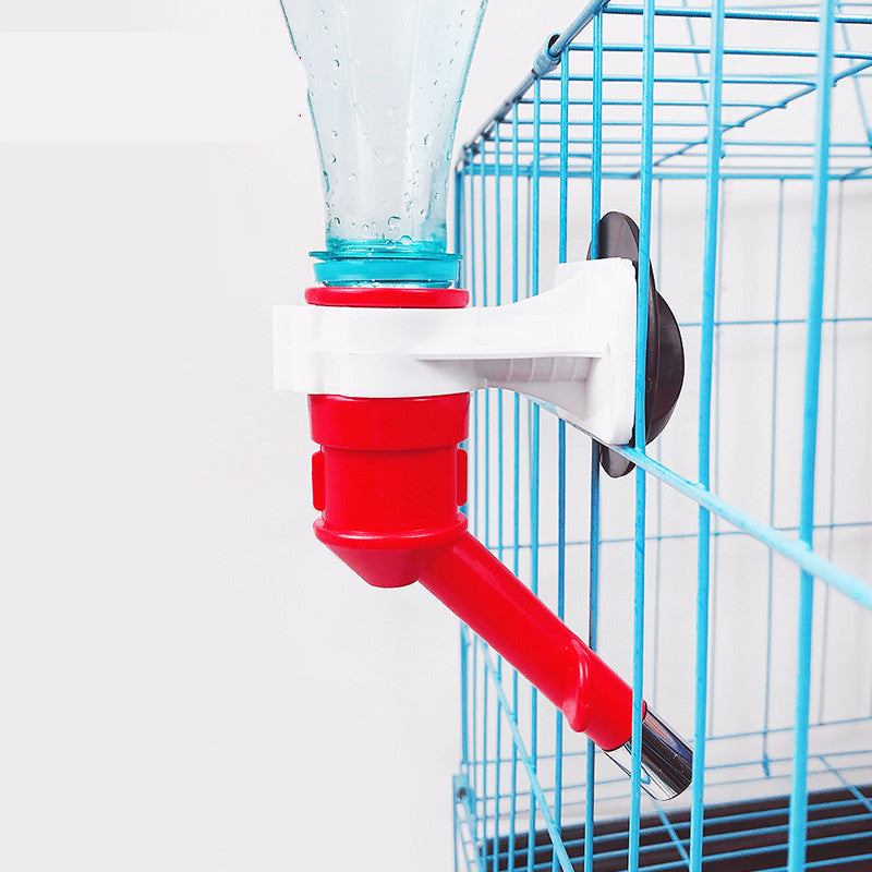 Hangable Pet Waterer Head Can Be Inserted Into The Bottle