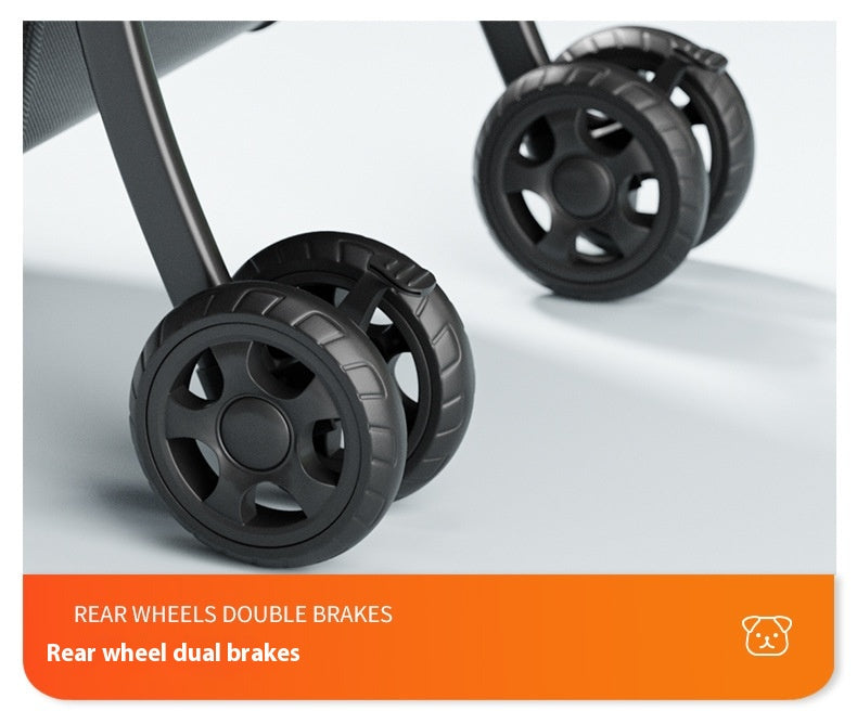 One-click Folding Large Capacity Pet Cart