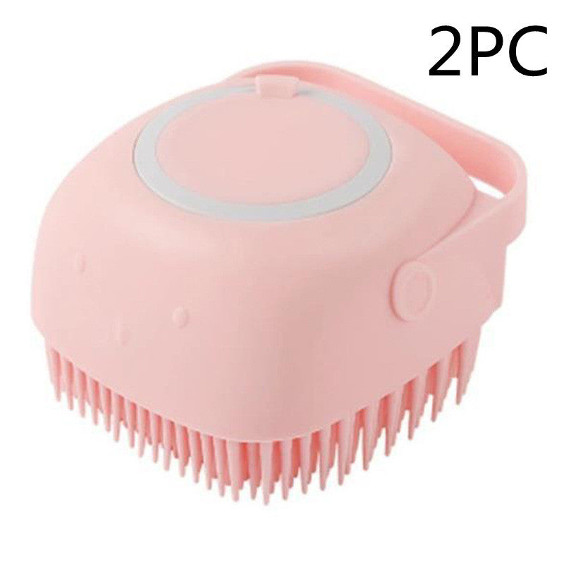 Silicone Bath Brush with Shampoo Dispenser
