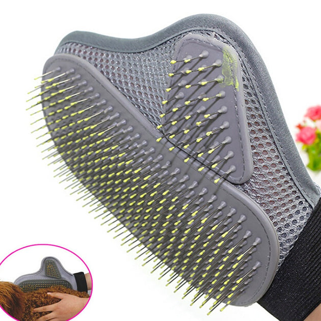 Steel Needle Pet Massage Gloves