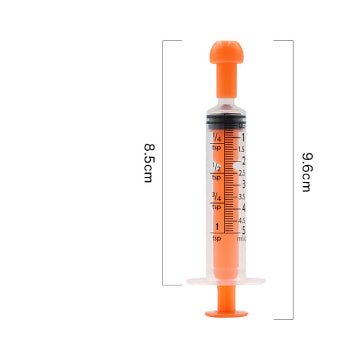 Pet Colorful Plastic Syringe Feeder Plastic Syringe