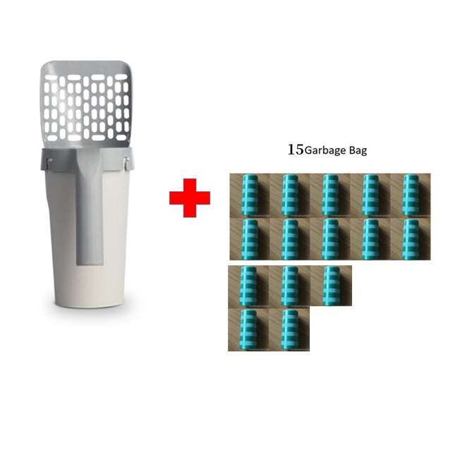 Litter Shovel Set with Integrated Storage Box Organizer