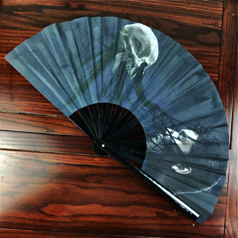 Black Plastic Fans Support Merchandise Kung Fu Fan