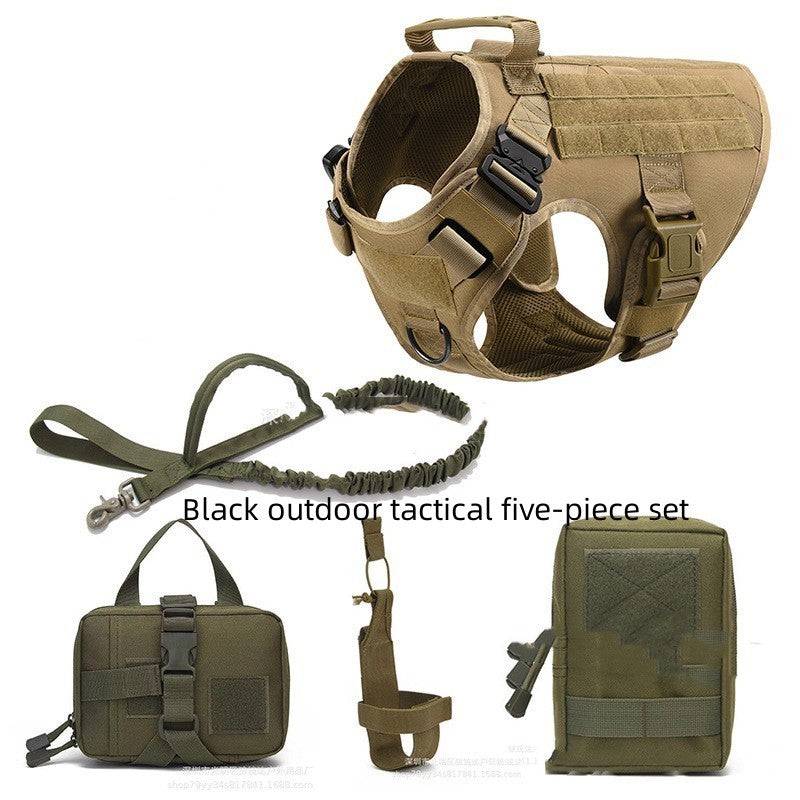 Wild Paws™ Strike-Team Tactical Harness & Bungee Leash Set