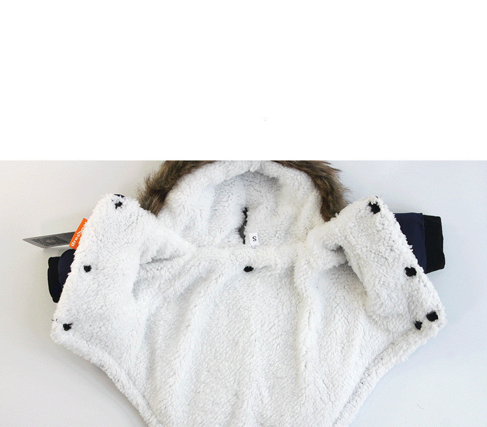 Warm Coat with Traction Rope